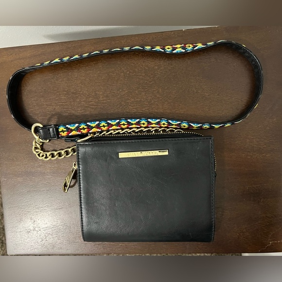 Steve Madden Black Crossbody Bag with Multicolor Strap - Picture 3 of 14